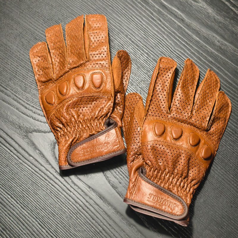 Genuine Goatskin Motorcycle Gloves V1027