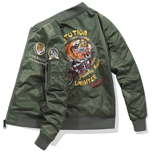 Vintage Bike Tiger MA-1 Jacket Z0289