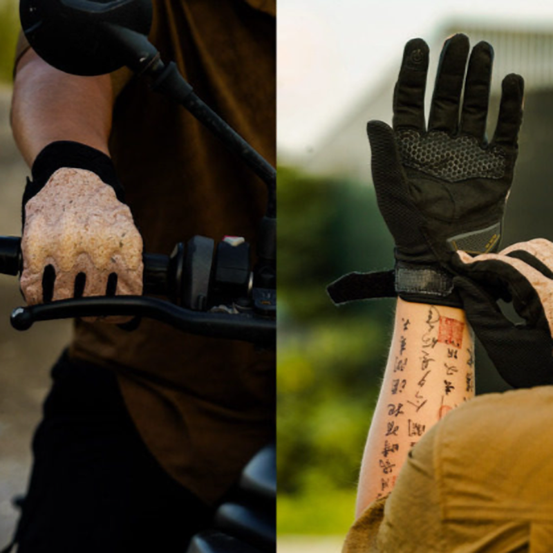 Breathable Retro Motorcycle Gloves V0977