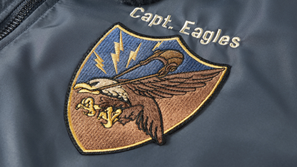 Retro Flight Jacket with Fur Collar V0860