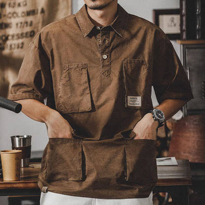 Multi-pocket hunting shirt V0048