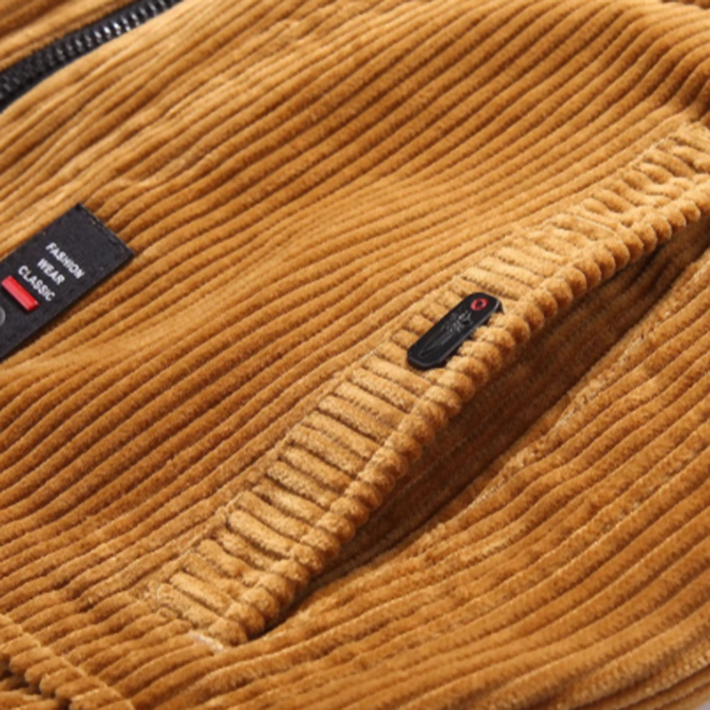 Corduroy Retro Fleece Jacket V0323