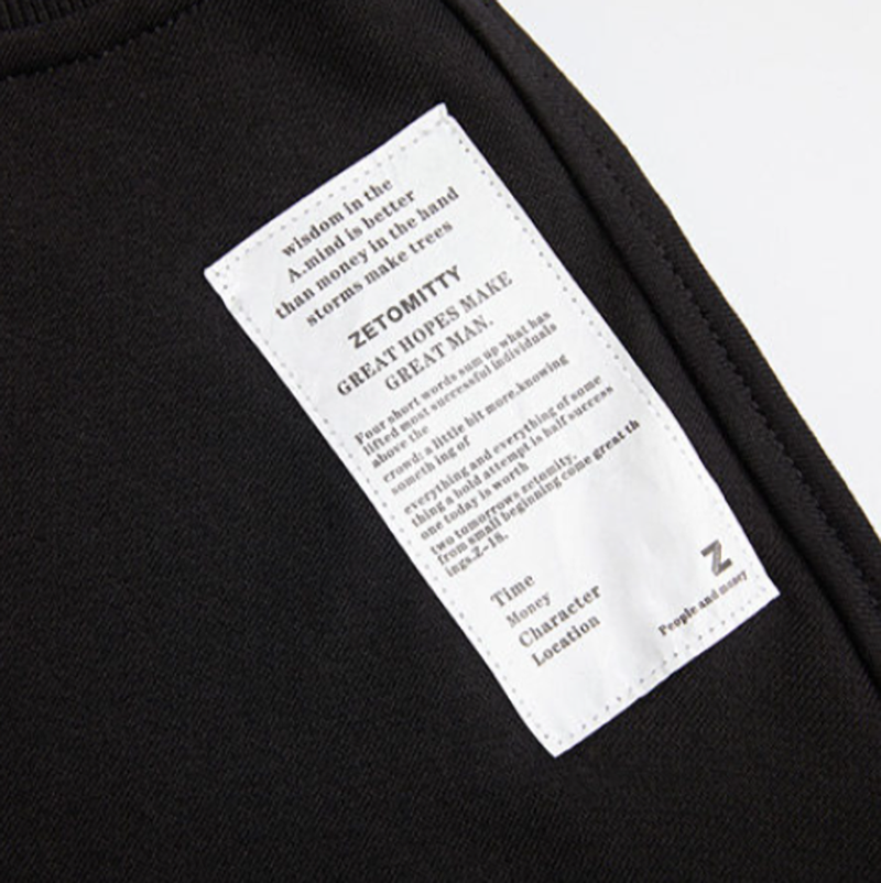 Shoulder tag long T-shirt V0925