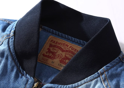 MA-1 denim flight jacket V0326