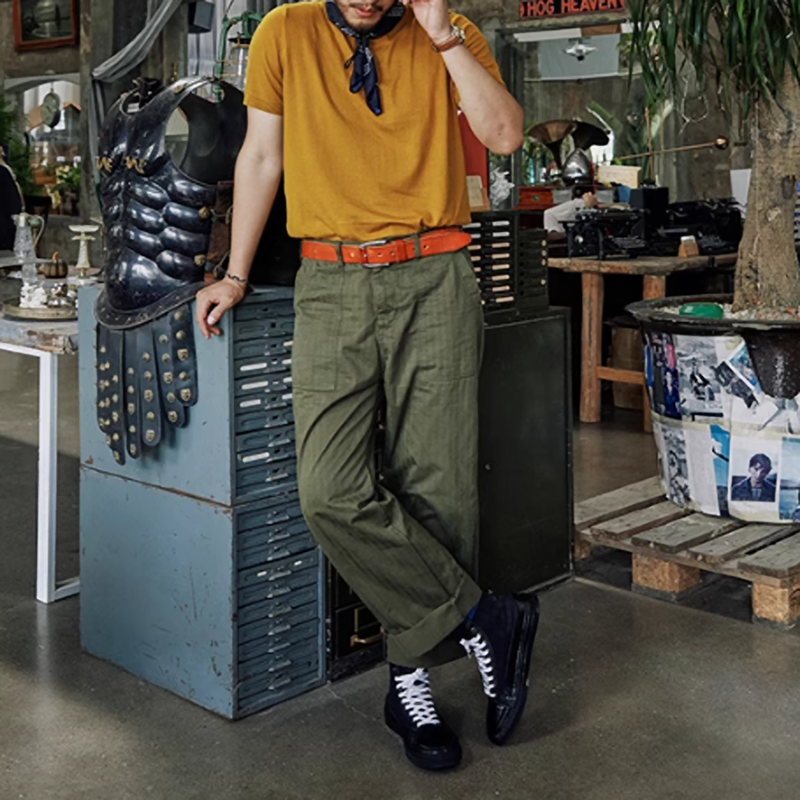 Retro Leather High-Top Biker Boots V0627