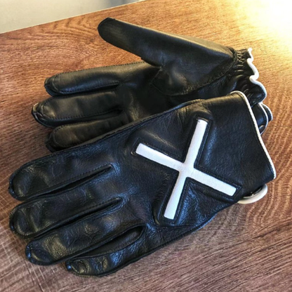 Retro Leather Motorcycle Gloves V0847