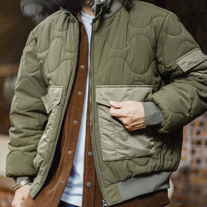 Cotton-Padded Army Jacket V1055