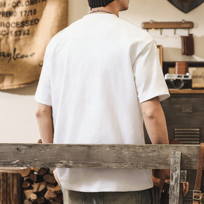 Retro Bamboo Cotton T-Shirt V0910