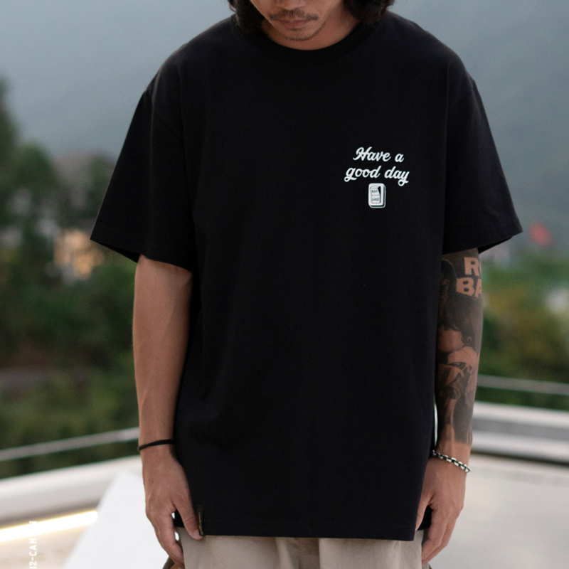 Slogan Cotton Casual T-Shirt V0954