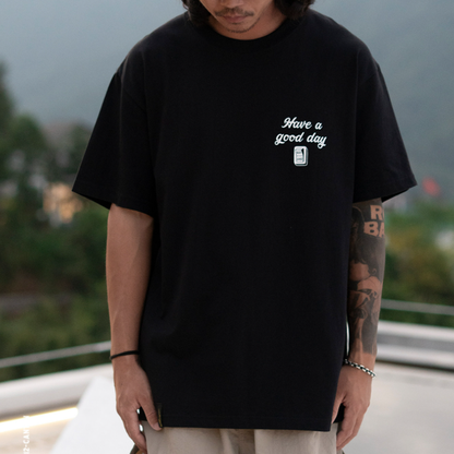 Slogan Cotton Casual T-Shirt V0954