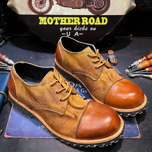 Retro British Leather Shoes V0907