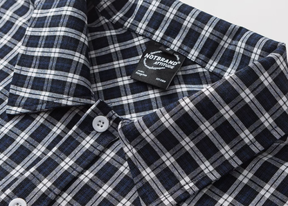 Patchwork Check Shirt V0232