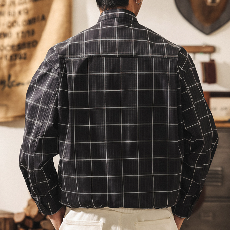 Retro Plaid Shirt Jacket V0912
