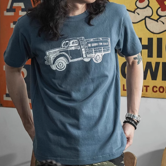 Heavyweight Truck Bison Vintage Tee V0673