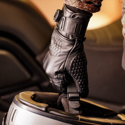 Vintage Leather Motorcycle Gloves V0862