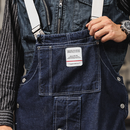 Retro Denim Work Overalls V0973