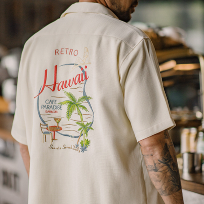 Hawaiian Floral Cuban Collar Shirt V1017