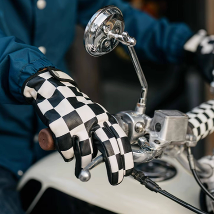 Vintage Leather Motorcycle Gloves V0918