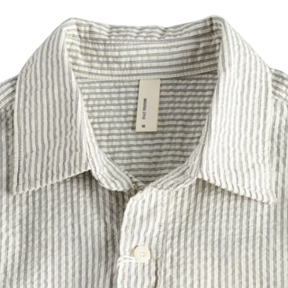 Retro Stripe Work Shirt V0682