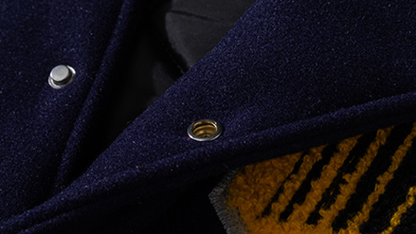 Retro Color-Block Baseball Jacket V0841