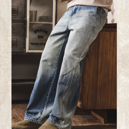 Retro Wide-Legged Jeans V0909