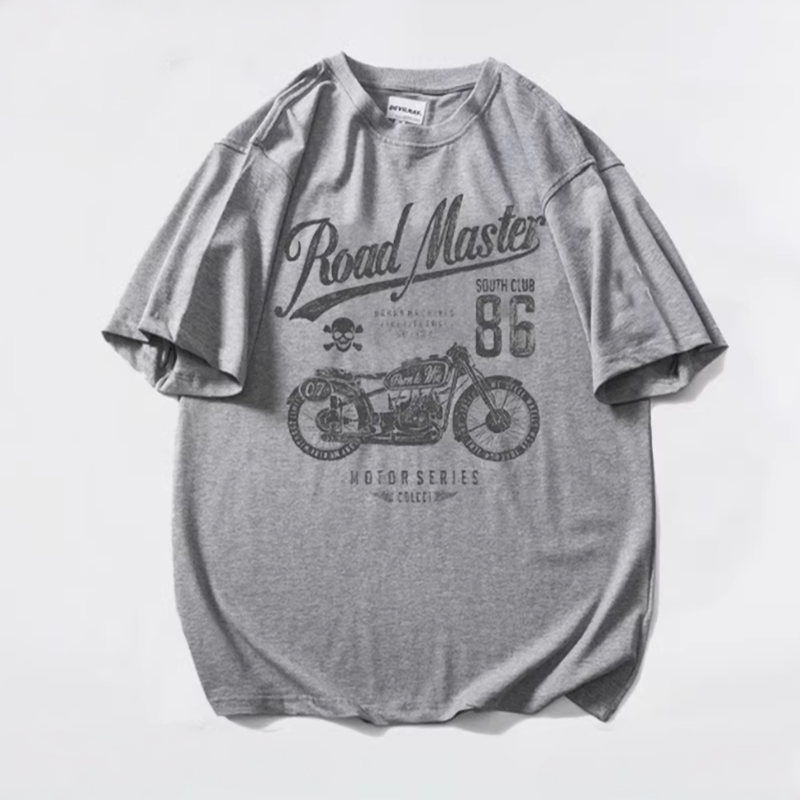 Classic Bike Print T-shirt V0060