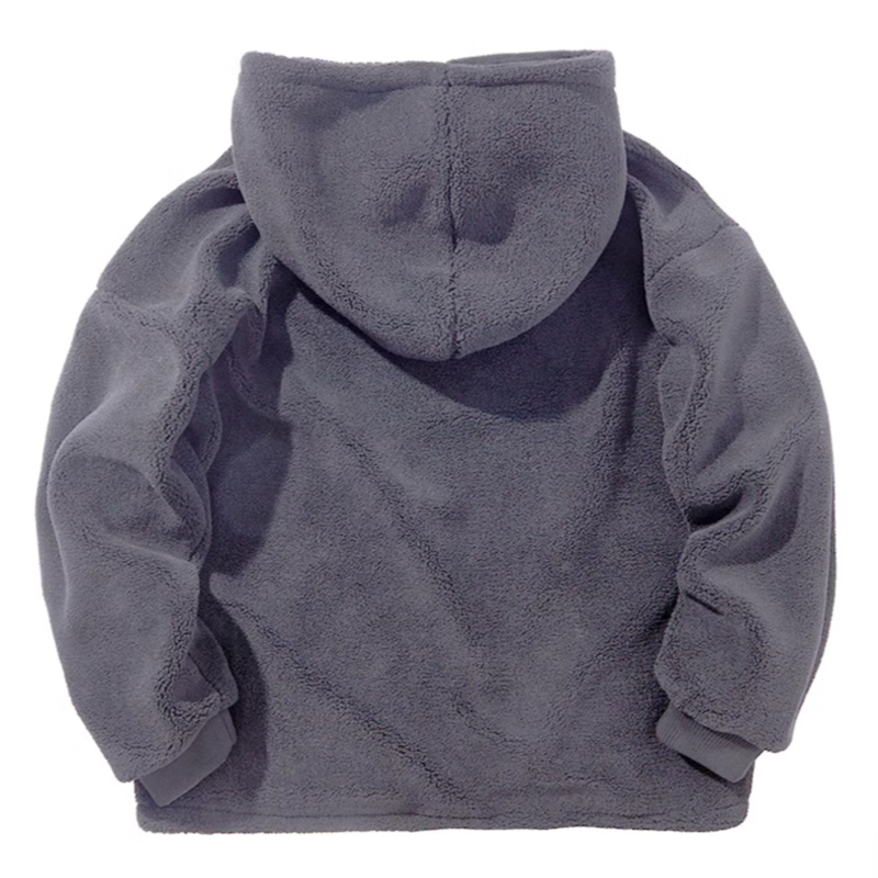 Big size Faux Lambswool Jacket V0813