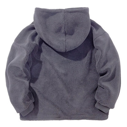 Big size Faux Lambswool Jacket V0813
