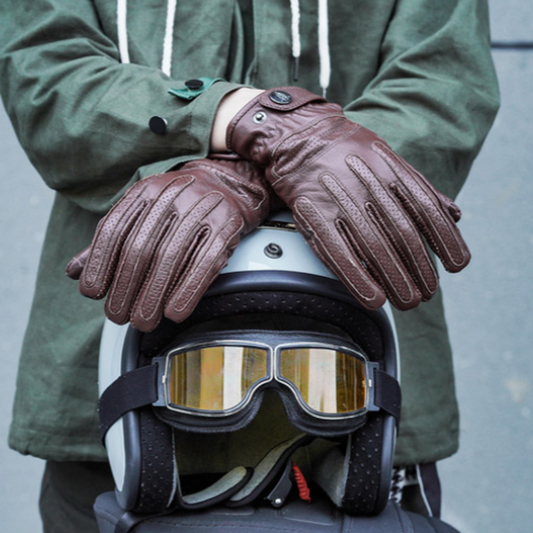 Vintage Touchscreen Riders Gloves V0797