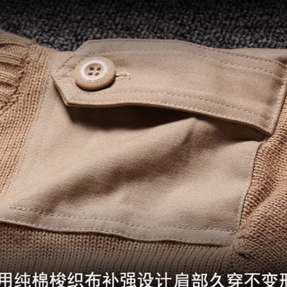 Turtleneck military knit V0472
