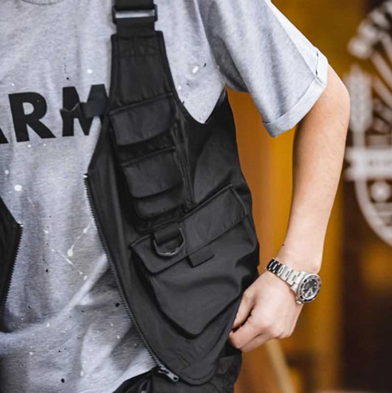 Multifunctional vest shoulder bag V0276