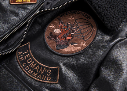 Leather Flight Jacket  V0874