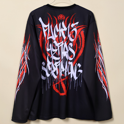 Quick-Dry Graphic Long T-Shirt V1025