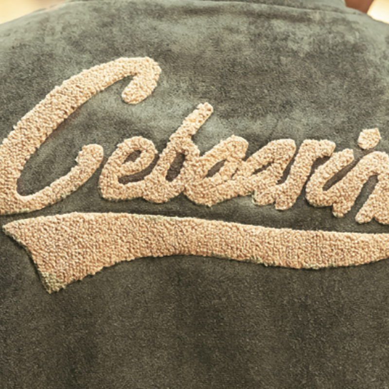 Vintage Suede Bomber Jacket V0822