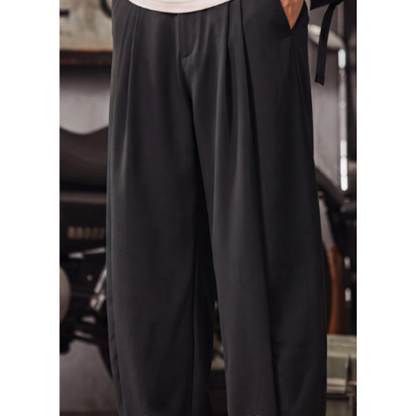 Retro wide-leg pants V0967