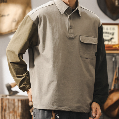 Retro Bikerr Polo Shirt V0889