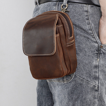 Leather Waist Pack Bag V0962