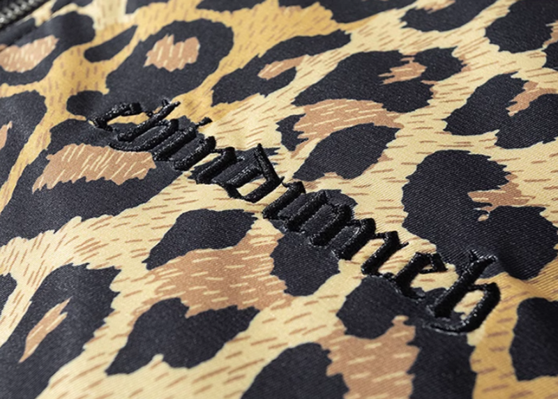 leopard print bomber jacket V0412