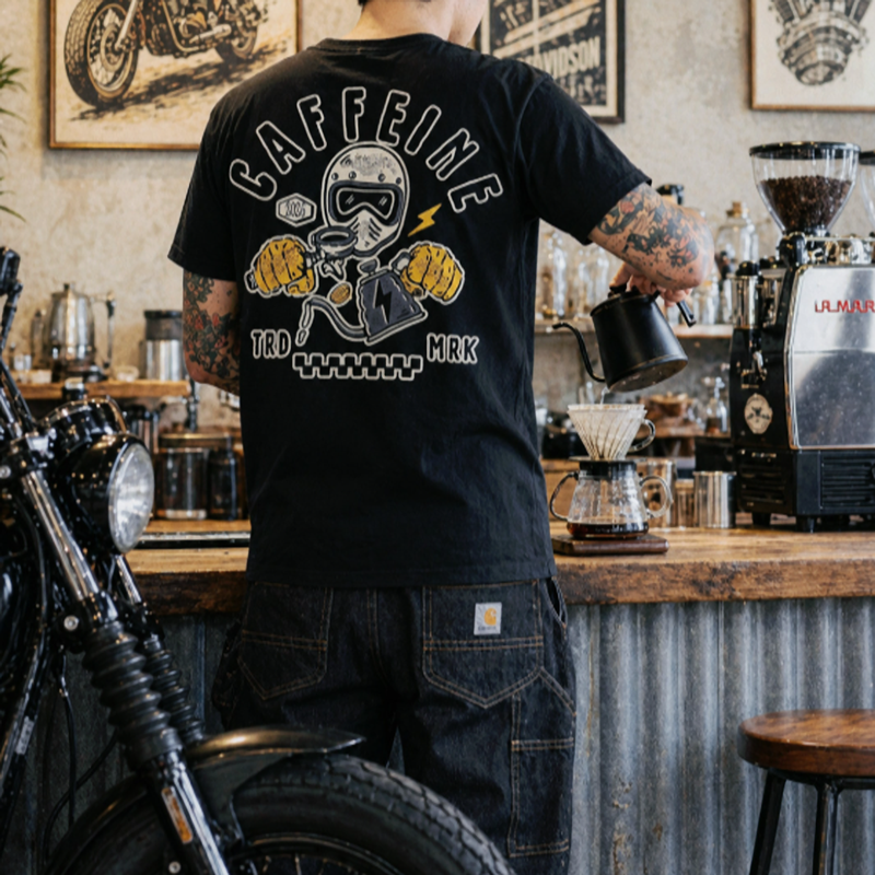 Rider's Cafe Graphic Tee V1013