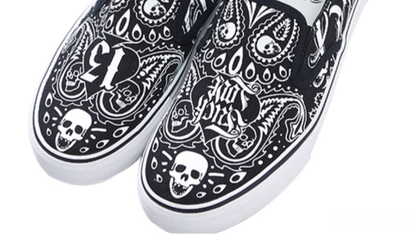 Cashew Flower Skull Slip-on V0098