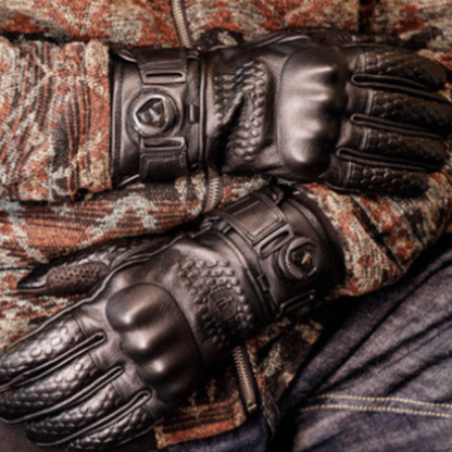 Vintage Leather Motorcycle Gloves V0862