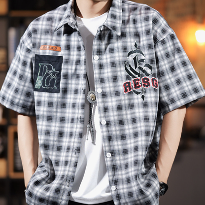 Retro Checkered Shirt V0991