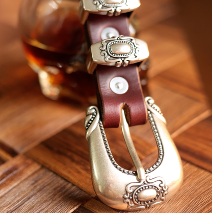 Handcrafted Western Leather Belts V1016