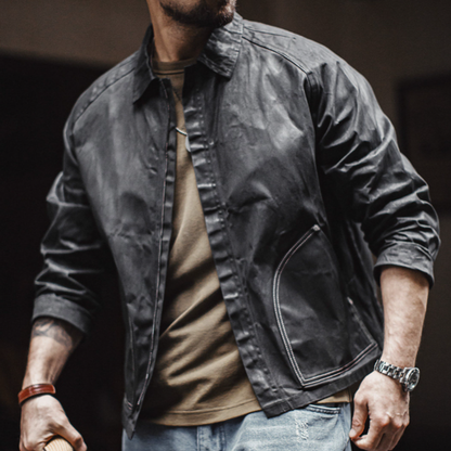 Vintage Waxed Casual Jacket V1053