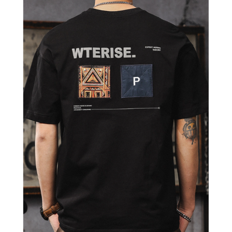 Retro Gangster Cotton T-Shirt V0974