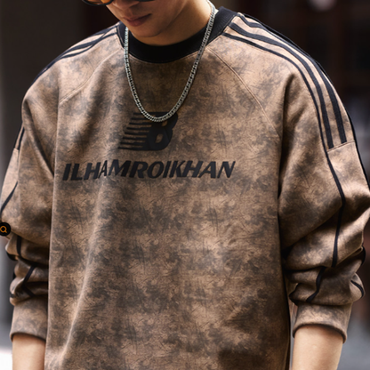 Casual Striped Sweatshirt V0880