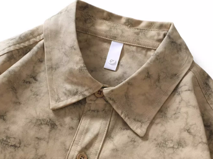 Camouflage Print Work Shirt V0114