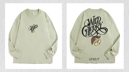 Wild cherry print sweatshirt V0106