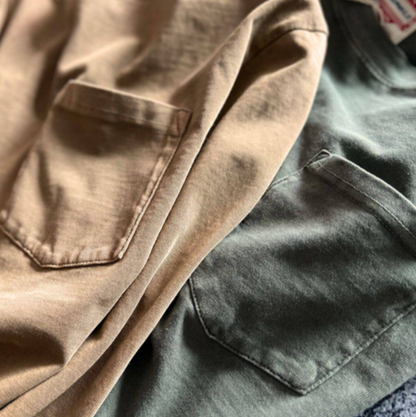 Vintage Heavyweight Pocket long T-Shirt V0920