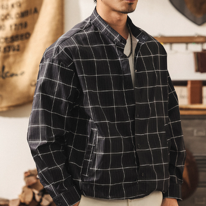 Retro Plaid Shirt Jacket V0912